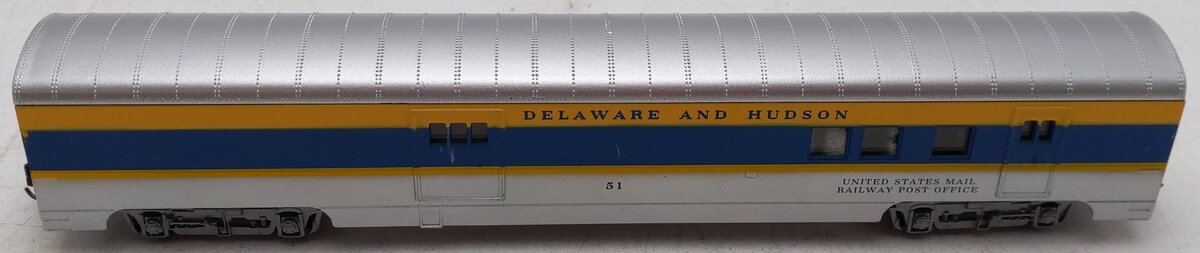 Con-Cor 0001-00920L HO Scale Delaware & Hudson 72' RPO-Railway Post Office #51 EX/Box