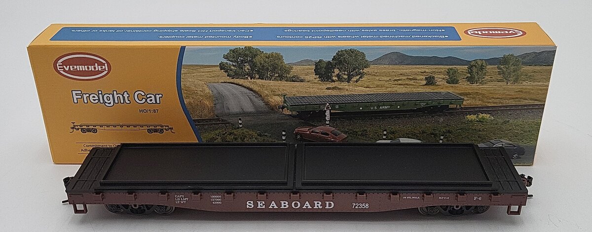 Evemodel HO Model Seaboard Flatcar #72358 LN/Box
