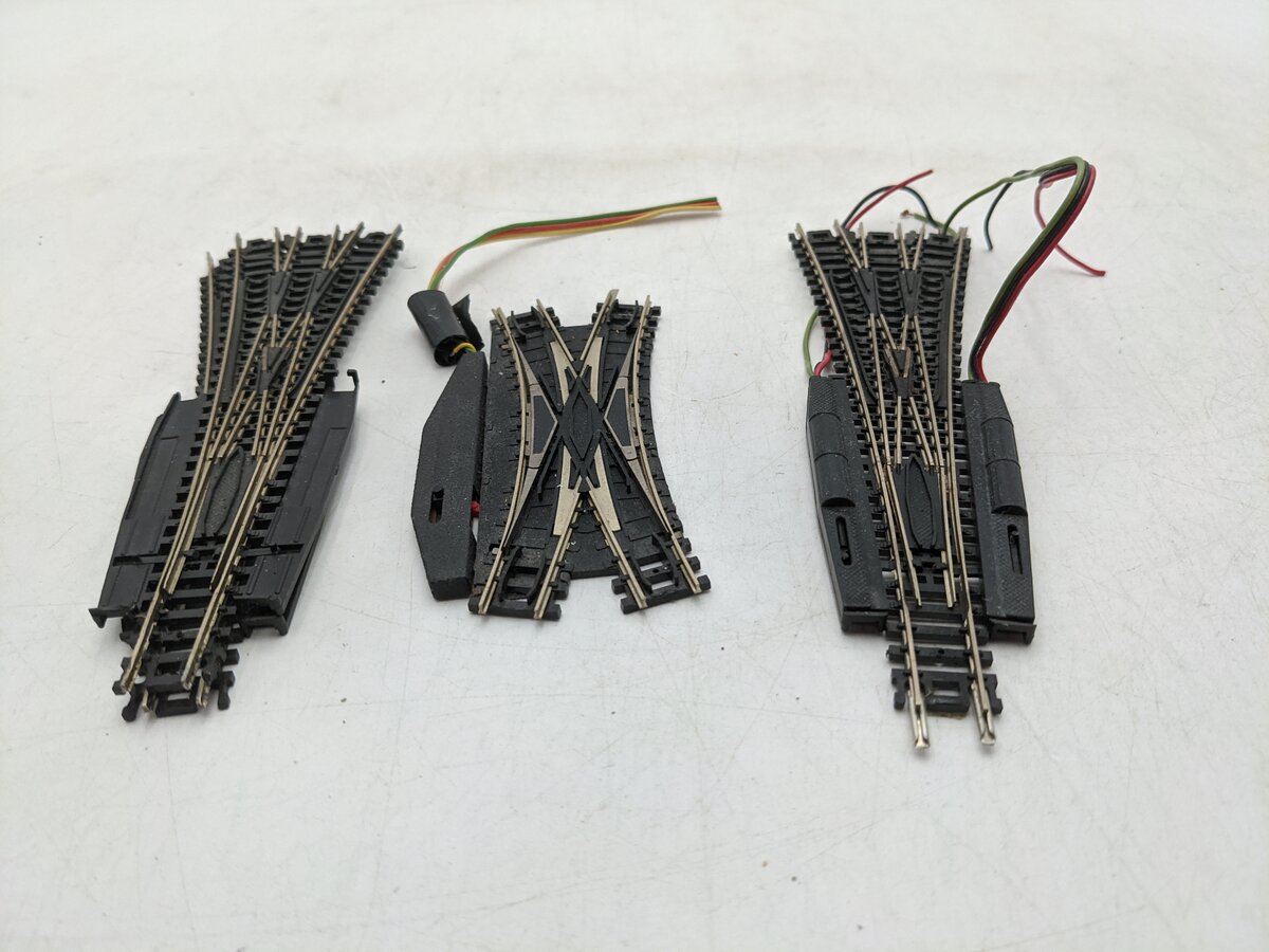 Atlas N Scale Assorted Crossover And Switches [4] VG