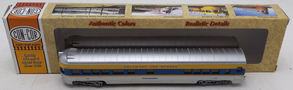 Con-Cor 0001-00960L HO Scale Delaware and Hudson 72' Observation Car #36 EX/Box