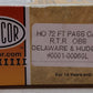 Con-Cor 0001-00960L HO Scale Delaware and Hudson 72' Observation Car #36 EX/Box