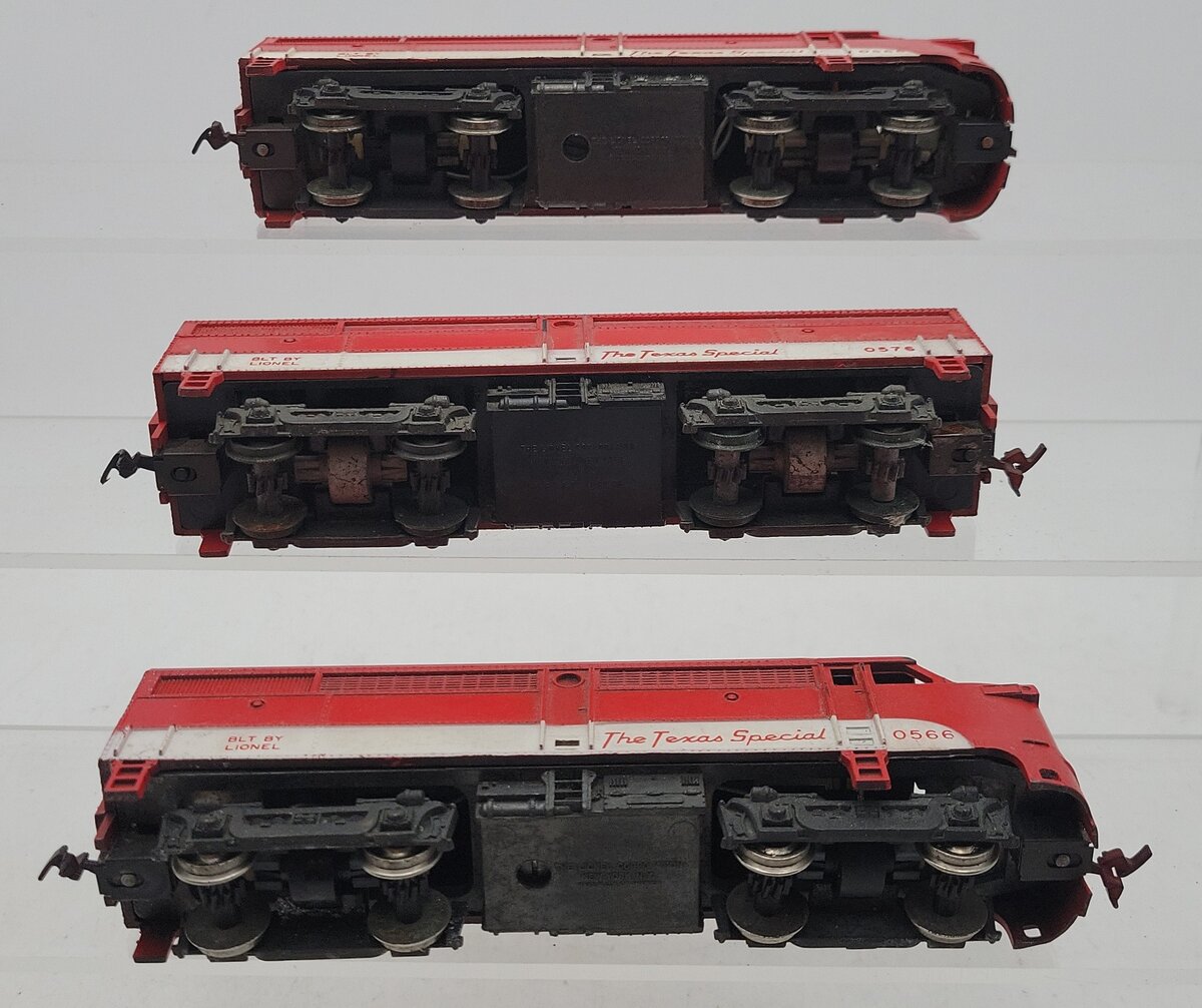 Lionel HO Assorted ABA-Units Diesel Locomotives #0566,0576,0566 [3] VG