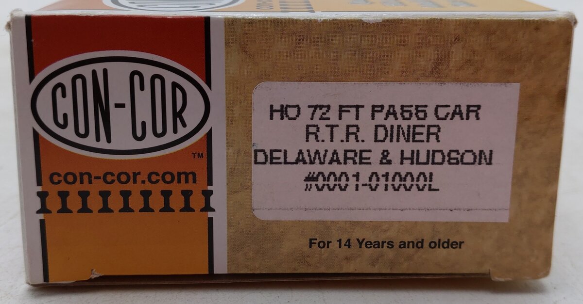 Con-Cor 0001-01000L HO Delaware & Hudson 72'-'Saratoga Inn' Sleeper Car #42 EX/Box
