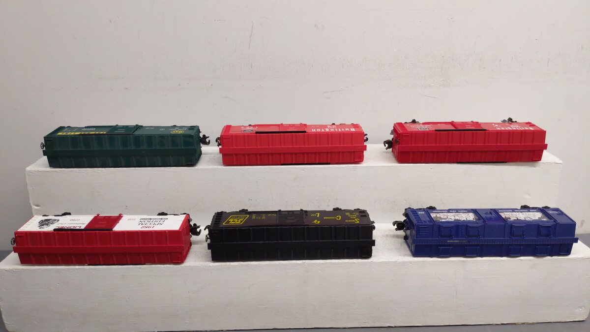 Lionel O Assorted Freight Cars 9427, 19217, 9436, 9319, 9403, 0780 [6] EX/Box