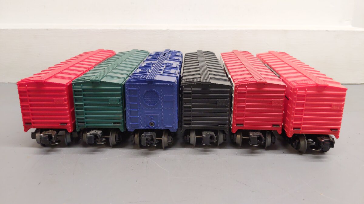 Lionel O Assorted Freight Cars 9427, 19217, 9436, 9319, 9403, 0780 [6] EX/Box