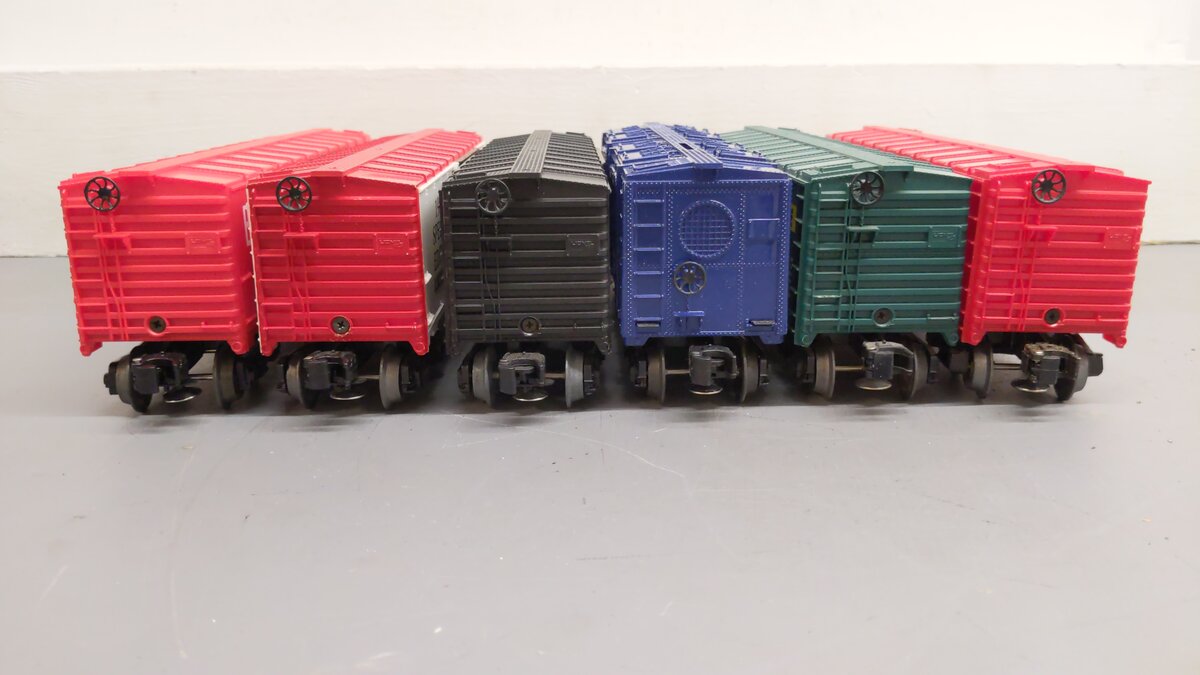 Lionel O Assorted Freight Cars 9427, 19217, 9436, 9319, 9403, 0780 [6] EX/Box
