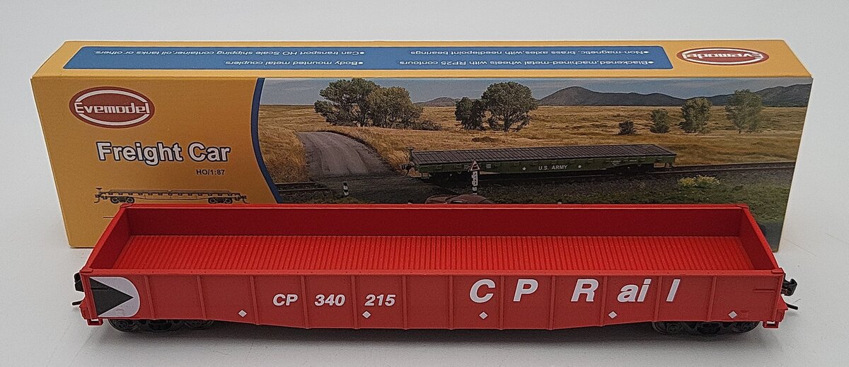 Evemodel HO Scale Canadian Pacific Gondola Car #340215 LN/Box