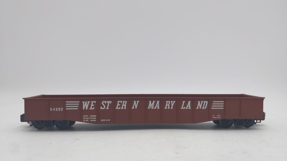 American Models S Scale Western Maryland Gondola w/o Load #54292 VG/Box