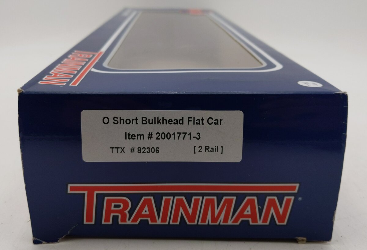 Atlas 2001771-3 O Scale 2-Rail TTX 62' Short Bulkhead Flatcar #82306 LN/Box