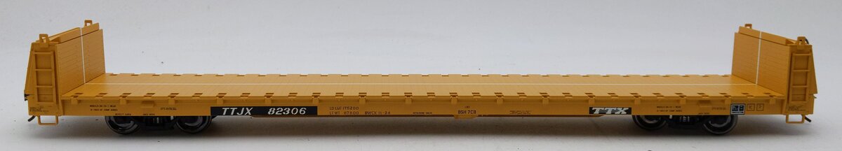 Atlas 2001771-3 O Scale 2-Rail TTX 62' Short Bulkhead Flatcar #82306 LN/Box