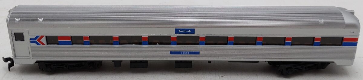 Model Power 8803 HO Scale Amtrak Observation Passenger Car #3338 EX/Box