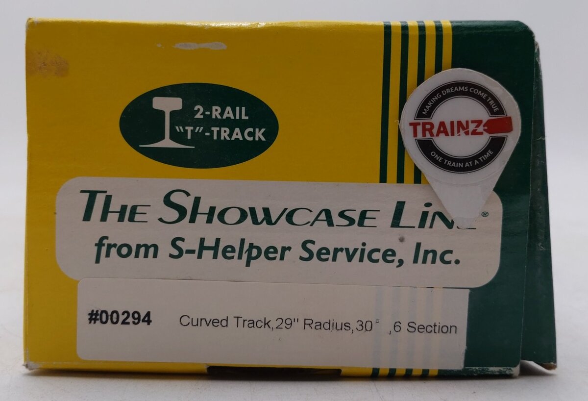 S-Helper Service 00294 S 29" Radius 30° Curved Track (Pack of 6) NIB