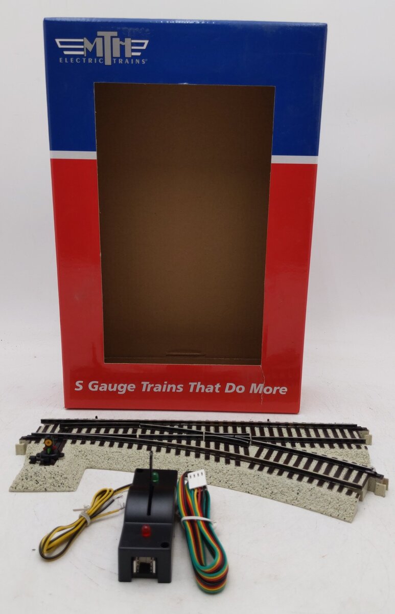 MTH 35-1018 S Nickel Silver #3 Remote Control Right Hand Switch Turnout NIB