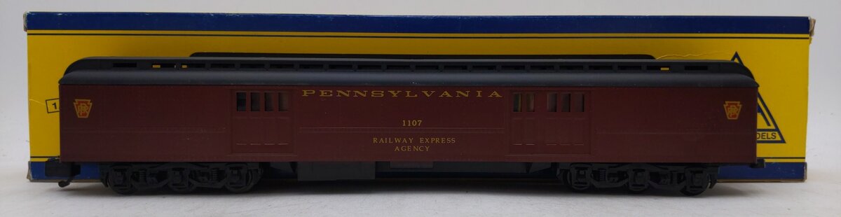 American Models S Scale Hi-Rail PRR 70' Heavyweight Baggage Car #1107 EX/Box