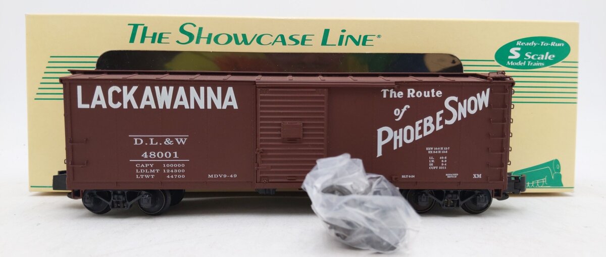 S-Helper 00127 "S" Scale DL&W Steel Rebuillt Boxcar #48001 LN/Box