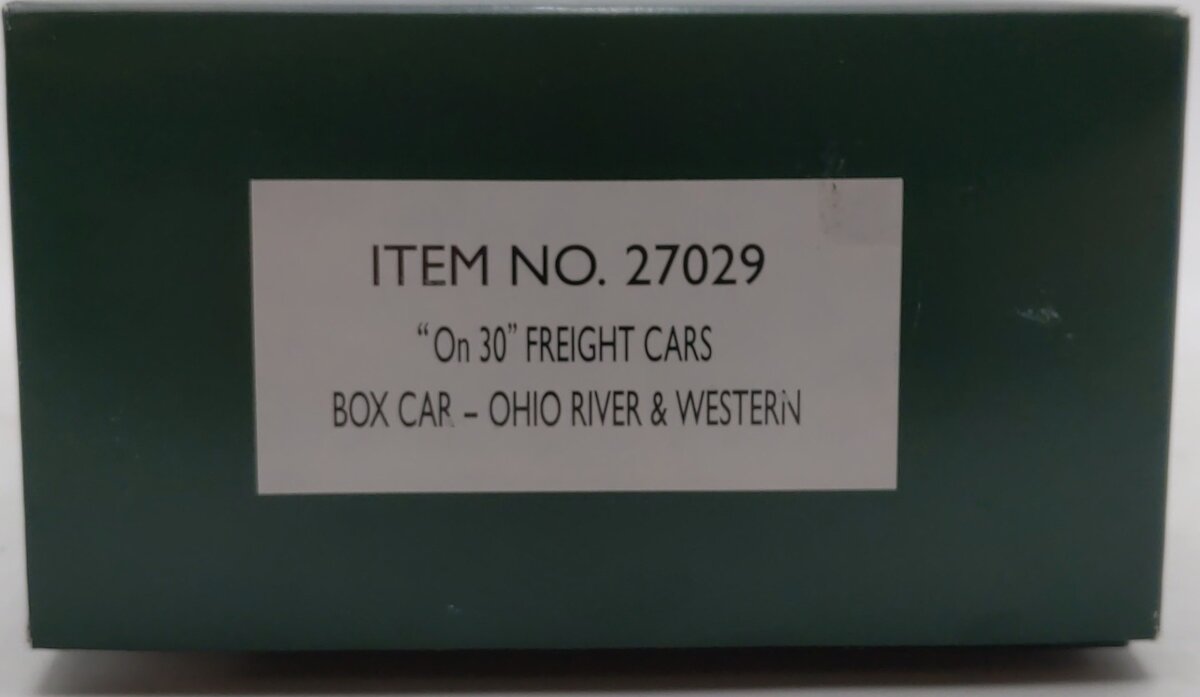 Bachmann 27029 On30 Ohio River & Western Wood Boxcar LN/Box