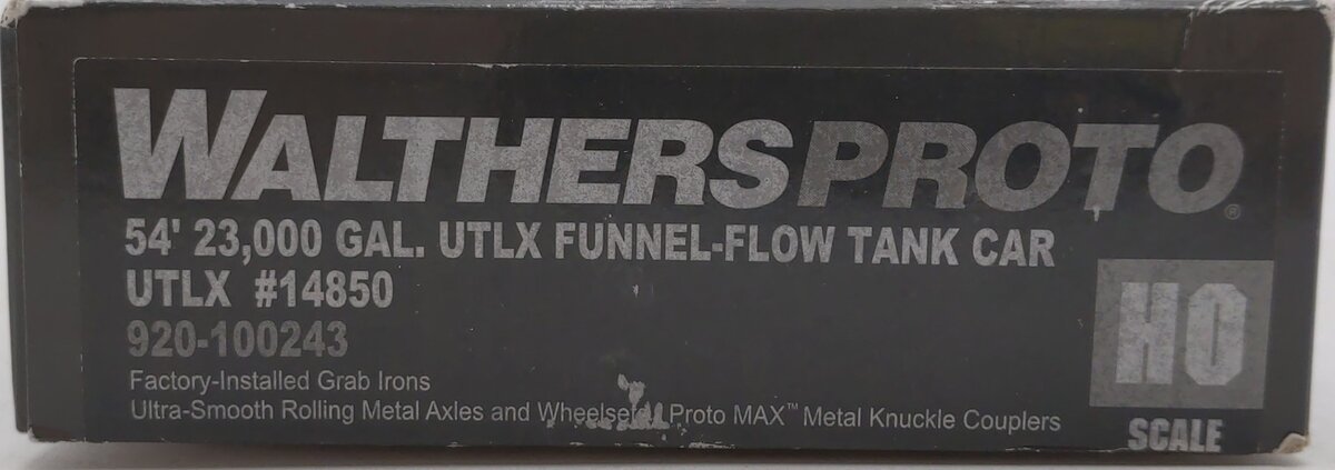 Walthers 920-100243 HO Union Tank Car UTLX 54' 23,000-Gallon Tank Car #14850 LN/Box