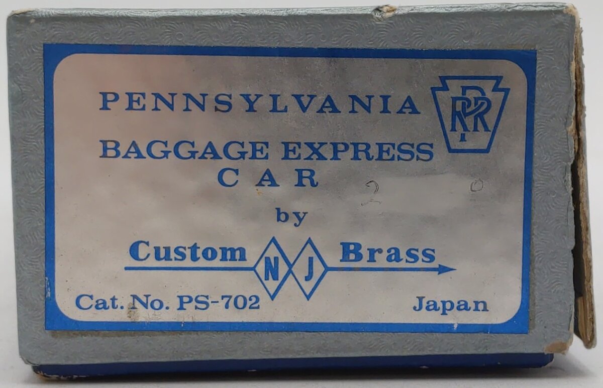 Custom NJ Brass PS-702 HO Scale Brass Pennsylvania Baggage Express Car/Box