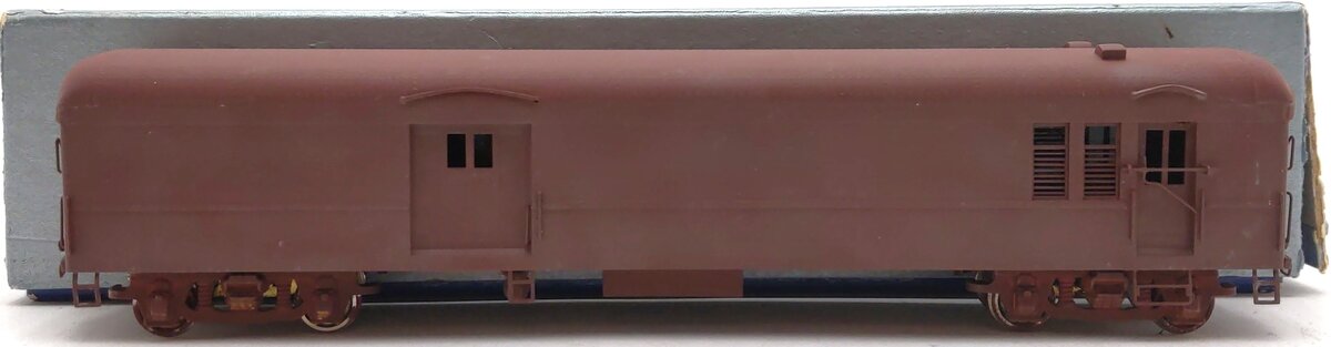 Custom NJ Brass PS-702 HO Scale Brass Pennsylvania Baggage Express Car/Box