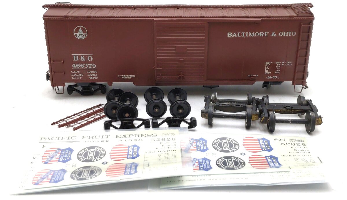 Precision Scale Co. O Scale B & O Brass Box Car #466379 - Painted - 2 Rail VG