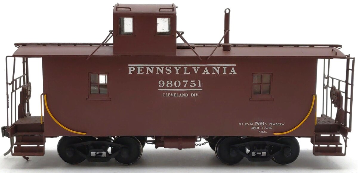 Alco Models X-124 HO Brass Pennsylvania N6-A Cabin Car - Painted/#980751 EX