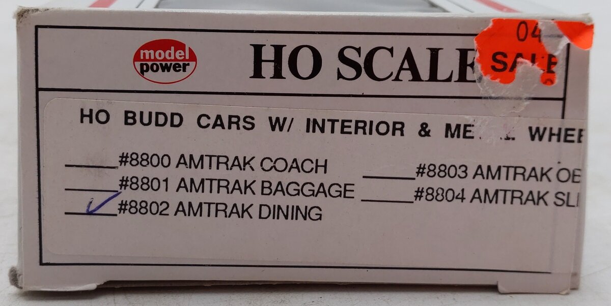 Model Power 8802 HO Amtrak 