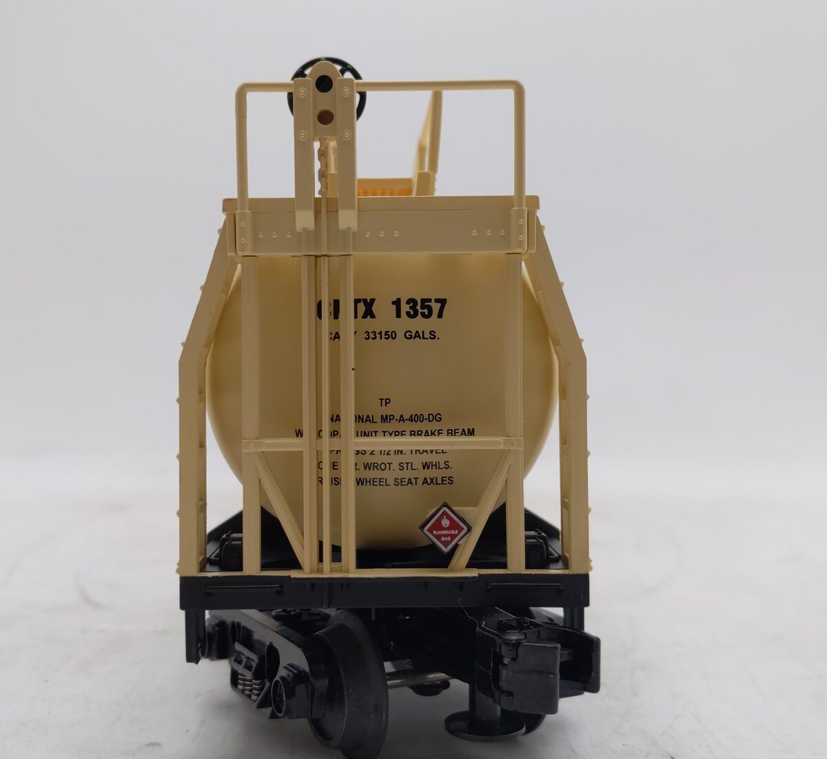 MTH 20-96006 O Gauge CNTX Suburban Propane 33K Gallon Tank Car #1357 EX/Box
