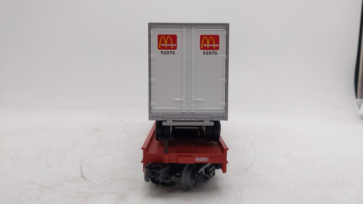 MTH 20-98134 O McDonalds Flatcar w/Trailer #462001 EX/Box