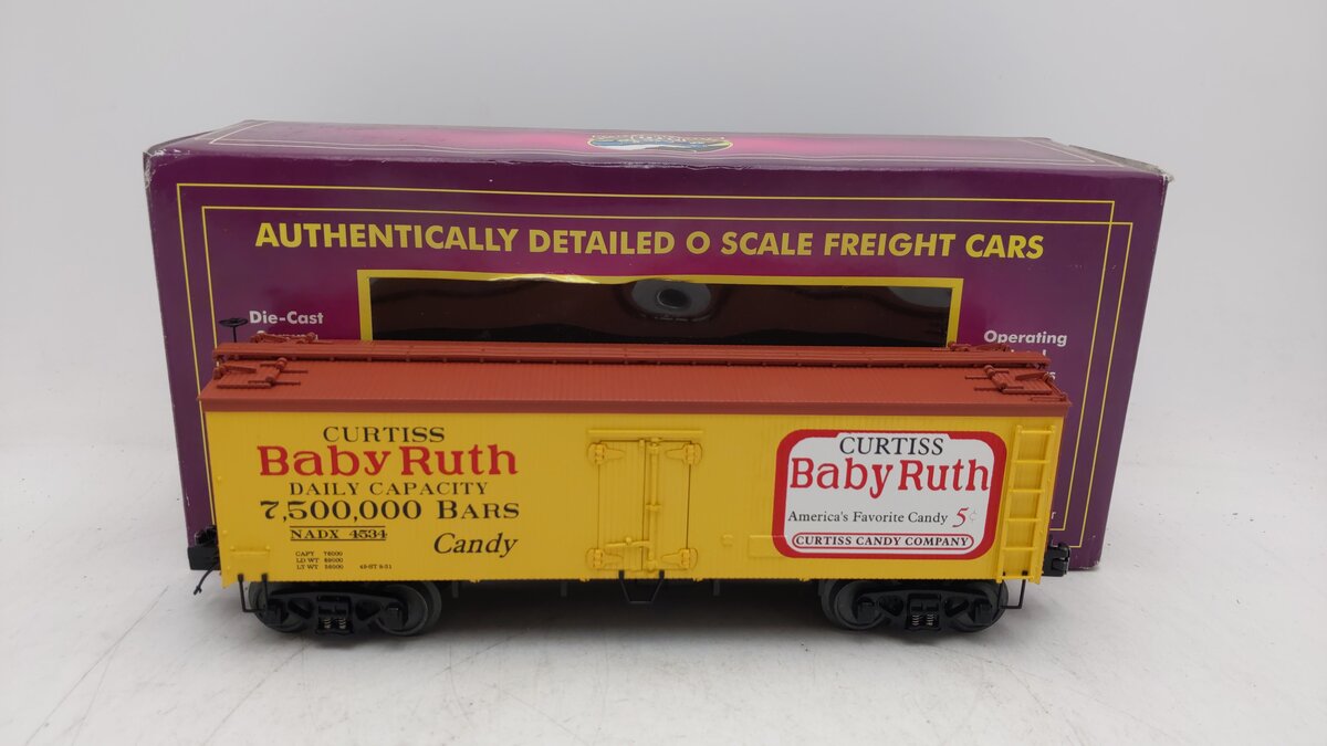 MTH 20-94306 O Gauge Baby Ruth 36' Reefer Car #4534 EX/Box
