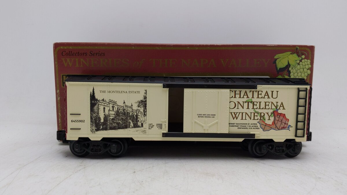 K-Line K645-5902 O Gauge Chateau Montelena Classic Wine Reefer EX/Box