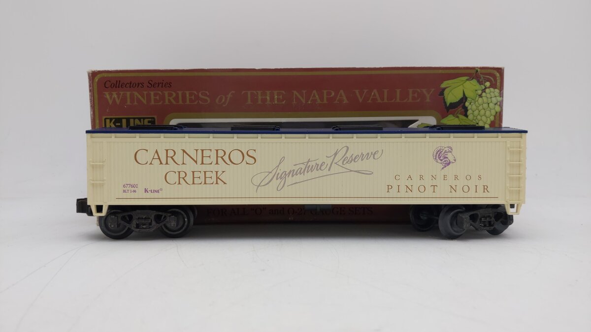 K-Line K677601 O Carneros Creek Wine Car w/ Billboard LN/Box