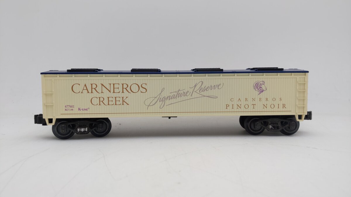 K-Line K677601 O Carneros Creek Wine Car w/ Billboard LN/Box