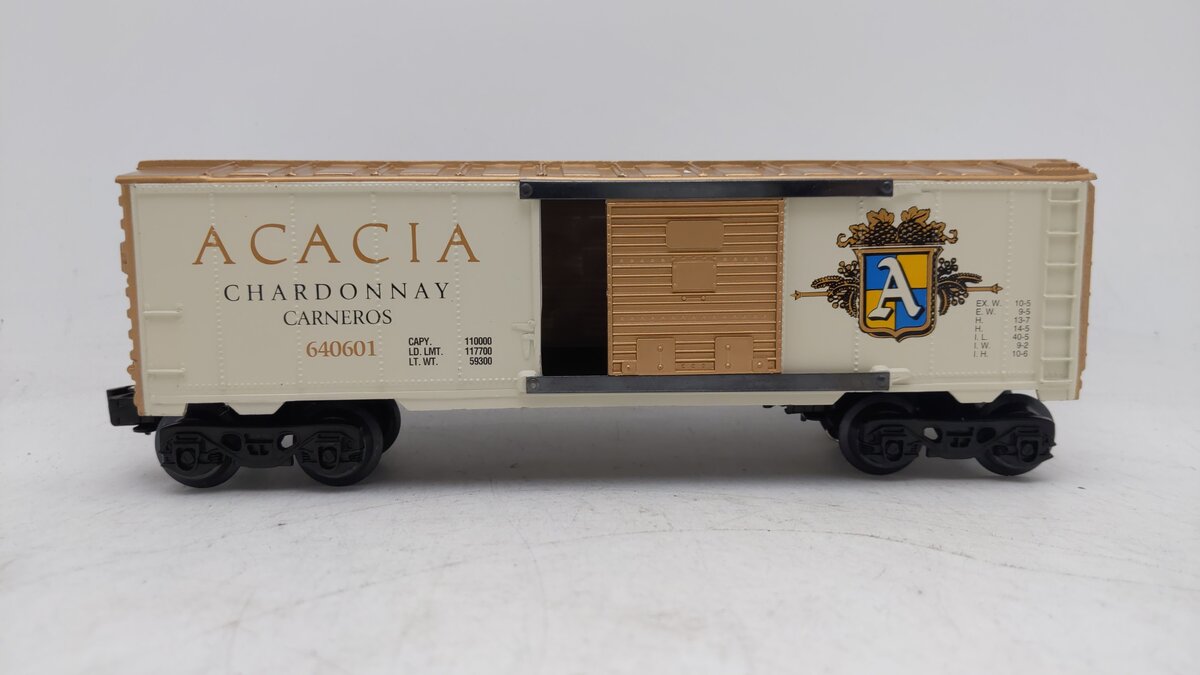 K-Line K640601 O Gauge Arcacia "Chardonnay" Boxcar EX/Box