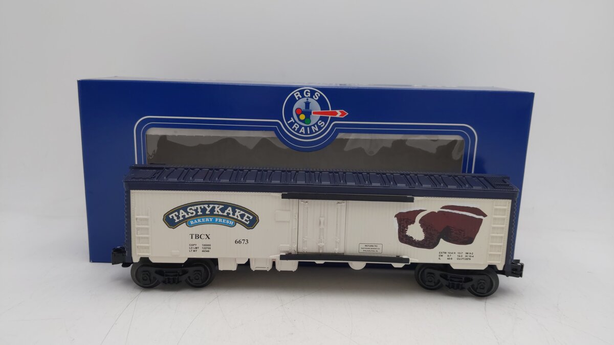 RGS 6673 Custom Decorated "O" Gauge Tastykake Bakery Fresh Boxcar (Limited Run) LN/Box