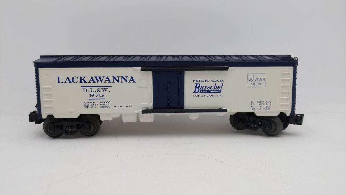 RGS 975 Custom Decorated Lackawanna Burschel Dairy Company Milk Car LN/Box