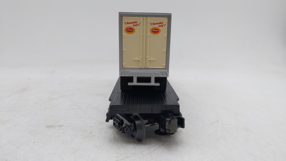MTH 30-76153 O Gauge Isaly‘s Flatcar w/ Trailer EX/Box