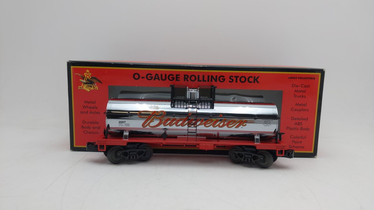 MTH 30-73240 O Budweiser Tank Car EX/Box