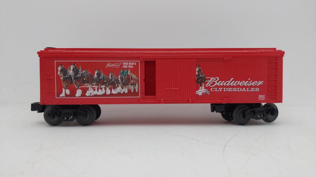 Lionel 6-85247 O Gauge Budweiser Clydesdales Reefer LN/Box