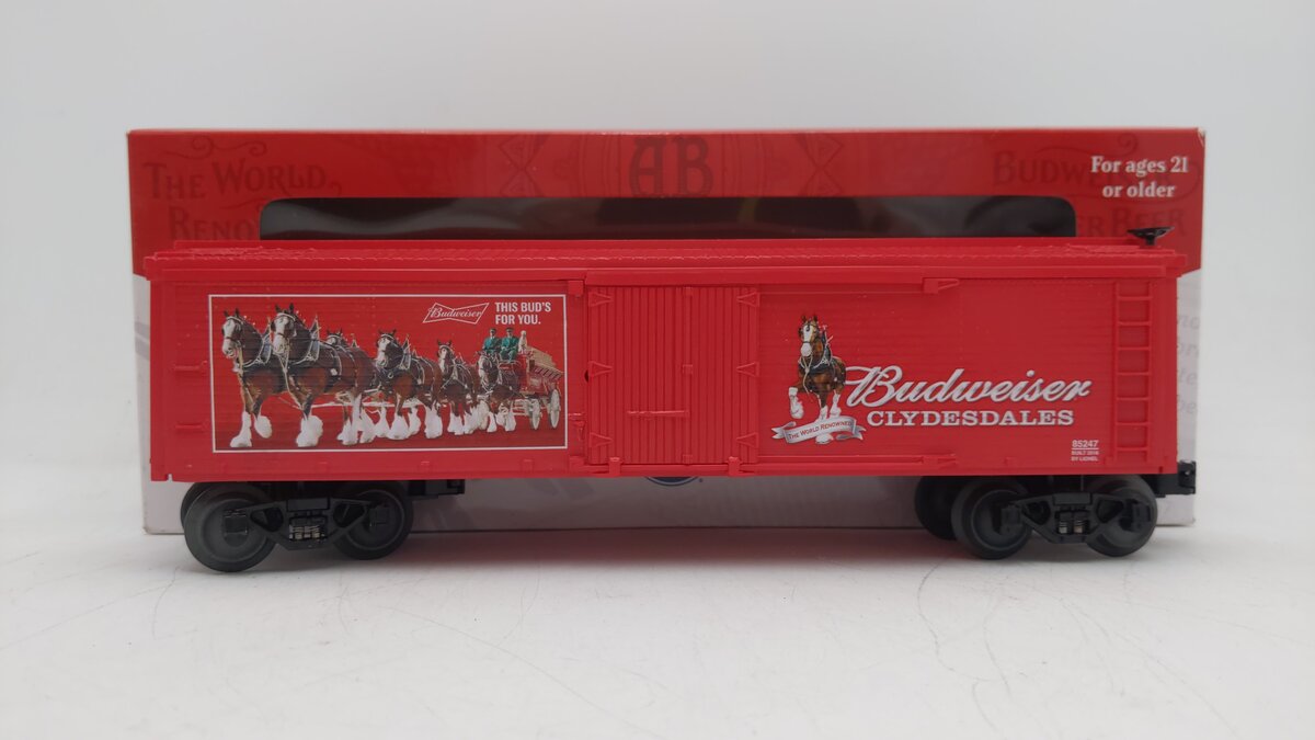 Lionel 6-85247 O Gauge Budweiser Clydesdales Reefer LN/Box