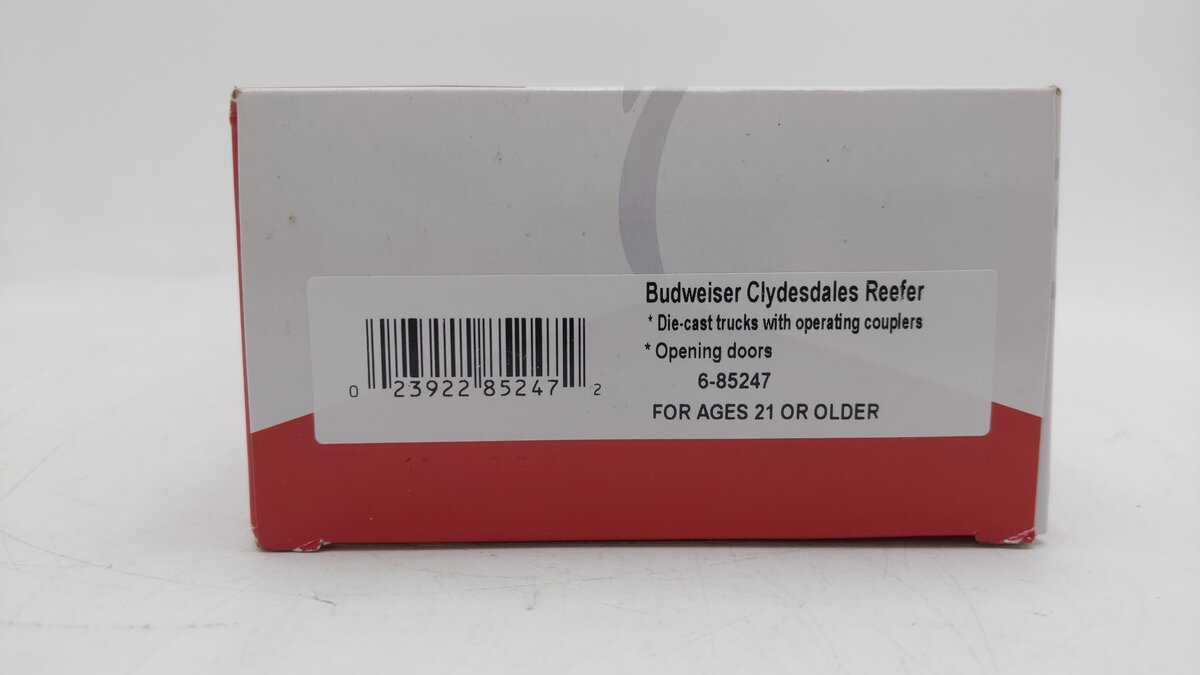Lionel 6-85247 O Gauge Budweiser Clydesdales Reefer LN/Box