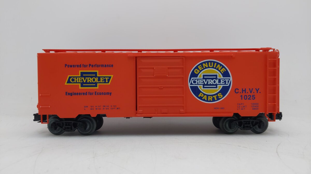 Weaver 210700 O Gauge Chevrolet Geniune Parts Boxcar #1025 - 3 Rail LN/Box