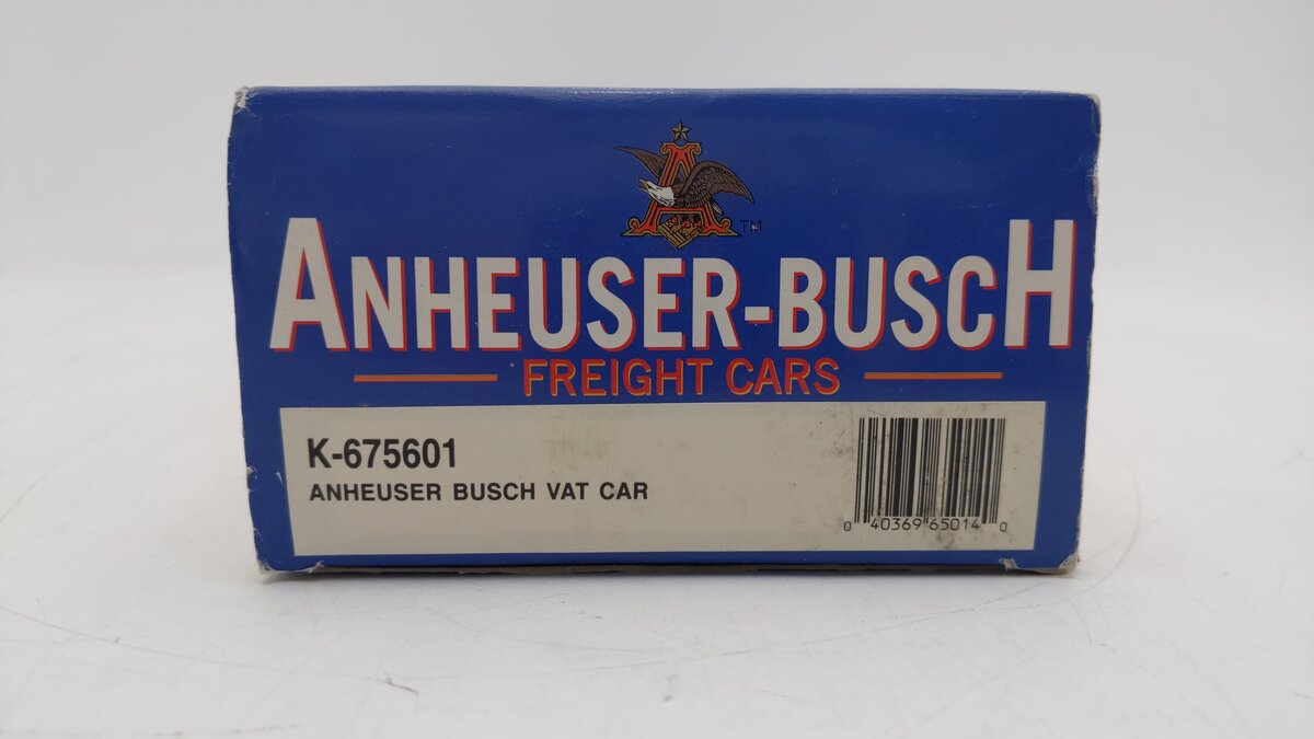 K-Line K-675601 O Gauge Anheuser-Busch Vat Car LN/Box