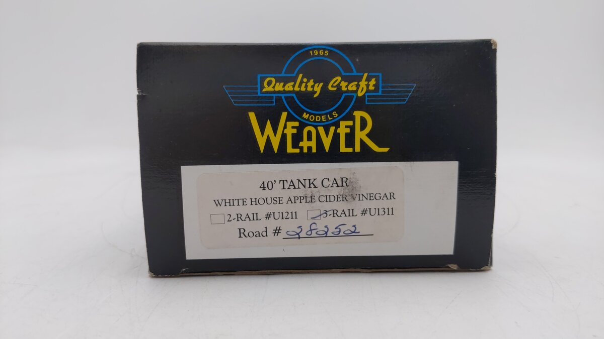 Weaver U1311 Whitehouse Apple Cider Vinegar Tank #28252 (3-Rail) LN/Box