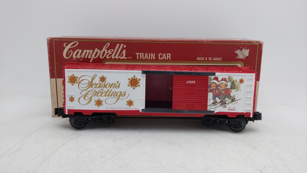 K-Line K649203 O Campbell's 1994 Christmas Boxcar EX/Box