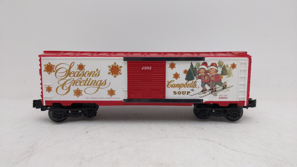 K-Line K649203 O Campbell's 1994 Christmas Boxcar EX/Box