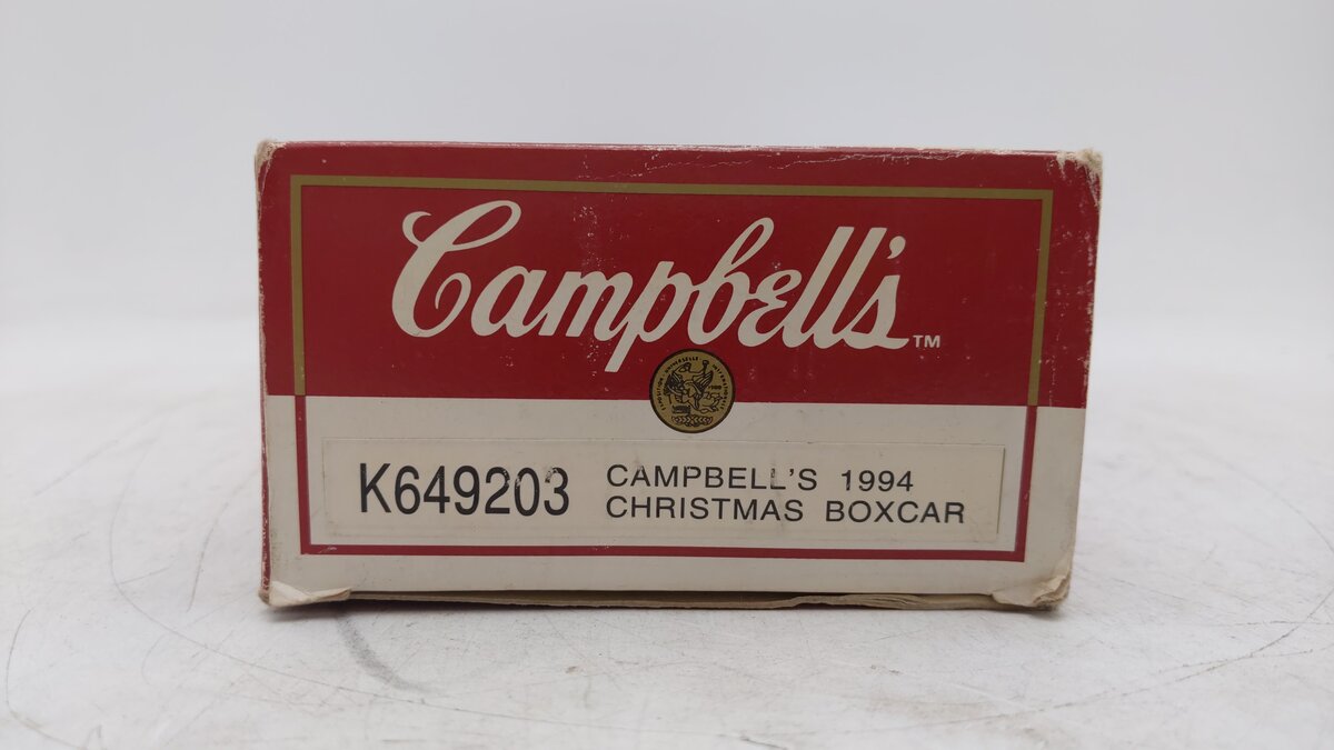 K-Line K649203 O Campbell's 1994 Christmas Boxcar EX/Box