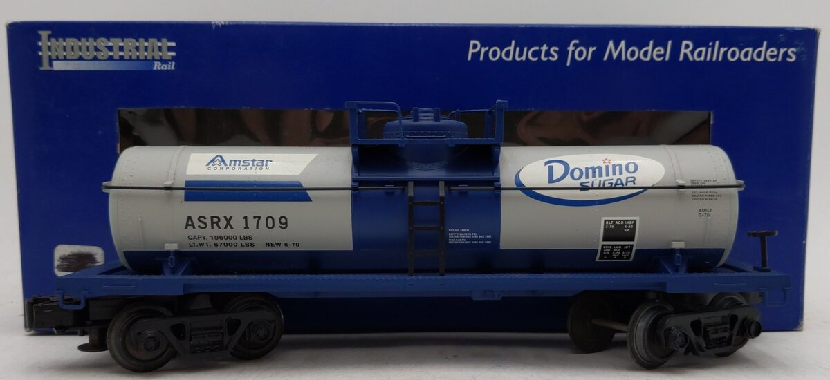 Industrial Rail IDM6009 O Gauge Domino Sugar 1-Dome Tank Car #1709 EX/Box