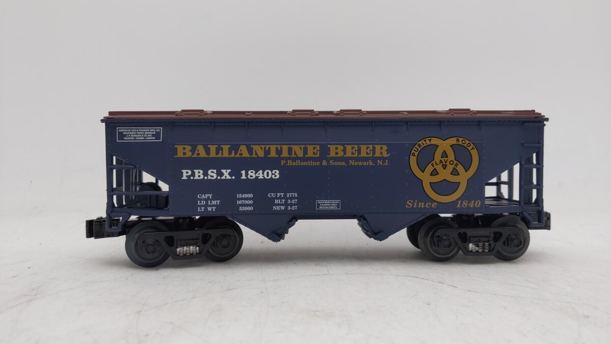 RMT 96394 O Gauge Ballantine Beer Covered Hopper #18403 EX/Box