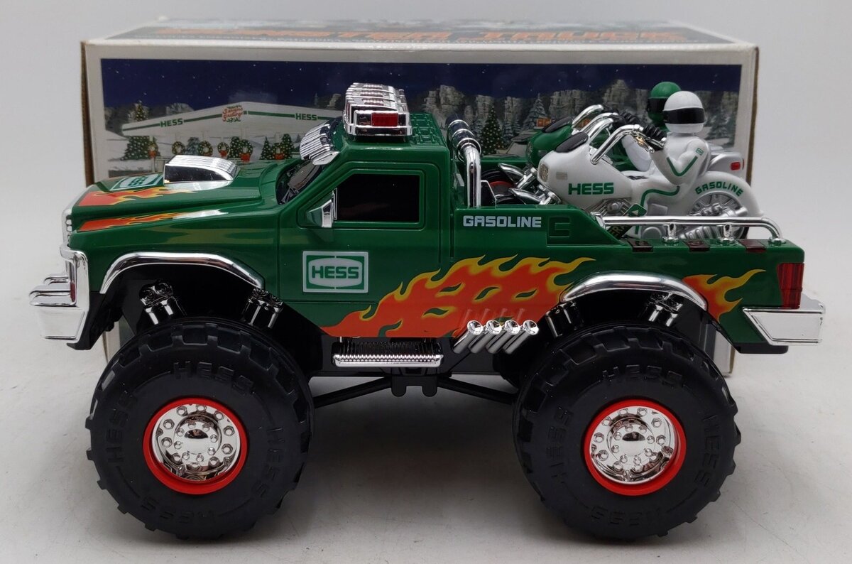 Hess 2007 Die Cast Monster Truck w/Motorcycles EX/Box