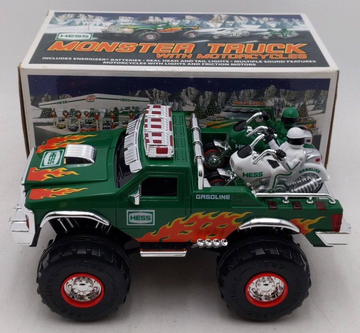 Hess 2007 Die Cast Monster Truck w/Motorcycles EX/Box